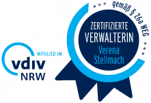 vdiv NRW Siegel Zertifizierter Verwalter gemäß §26a WEG Verena Stellmach